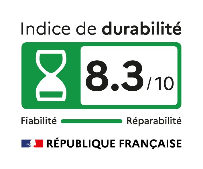 Indice de durabilité 8,3